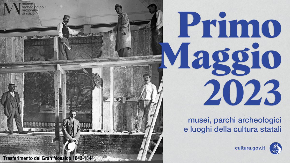 MANNapoli's tweet photo. #primomaggio al #Mann con le nostre collezioni permanenti e le mostre! Vi aspettiamo dalle 9 alle 19!
Lvingresso agli istituti MiC è gratuito la prima domenica del mese, il 25 aprile, il 2 giugno e il 4 novembre. https://t.co/tgoV5uw6XI