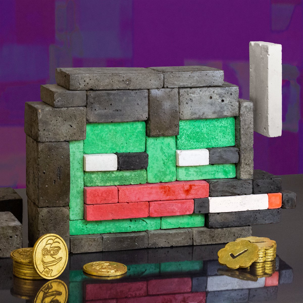 proroketh's tweet photo. gm friends 🐸💚

SEIZE THIS MEMETIC MOMENT!

ConcretePepe [degen] was handmade from 38 concrete blocks in 6 colours. It was brought to life on Ethereum, before being deconstructed in the physical world forever.

0.01 Eth, link below 👇 https://t.co/7QVJT6eGls