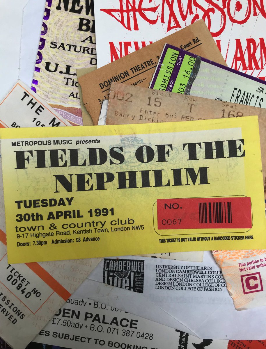 DayTripper_RC's tweet image. #OTD 30/4

1993 And I was Bournemouth bound to catch my penultimate night of @officialnma Love Of Hopeless Causes tour.  
Two years earlier and the second night of @FOTNofficial at the #Brixtonacademy 
Rewind to 1984 and a little band from Athens rocked up to the Marquee.