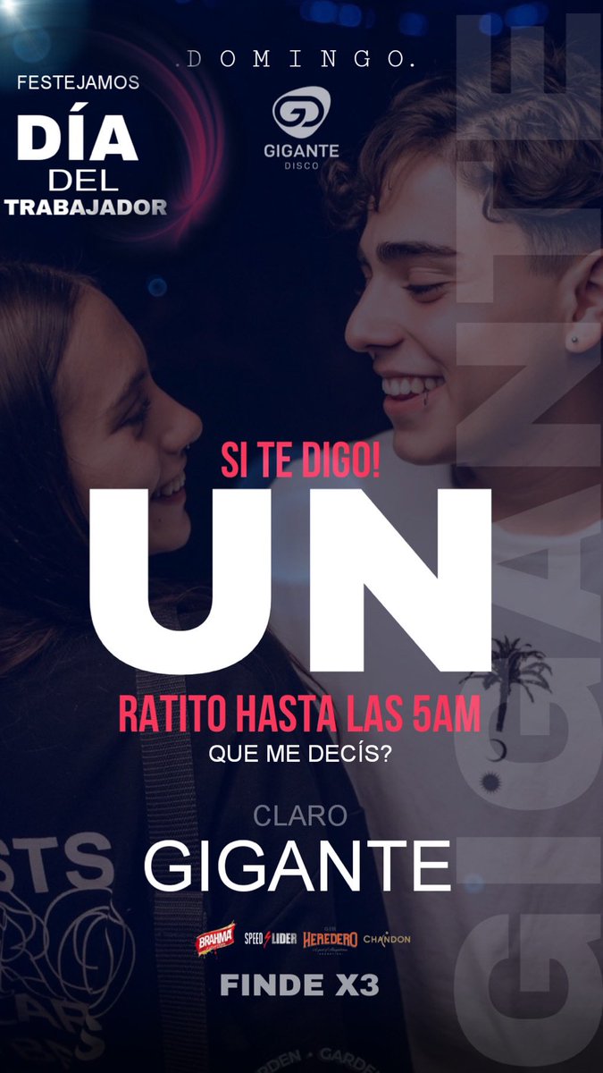 Hoy festejamos juntos .
<a href="/GiganteLaMaxima/">👑Gigante👑 (Chajari)</a>