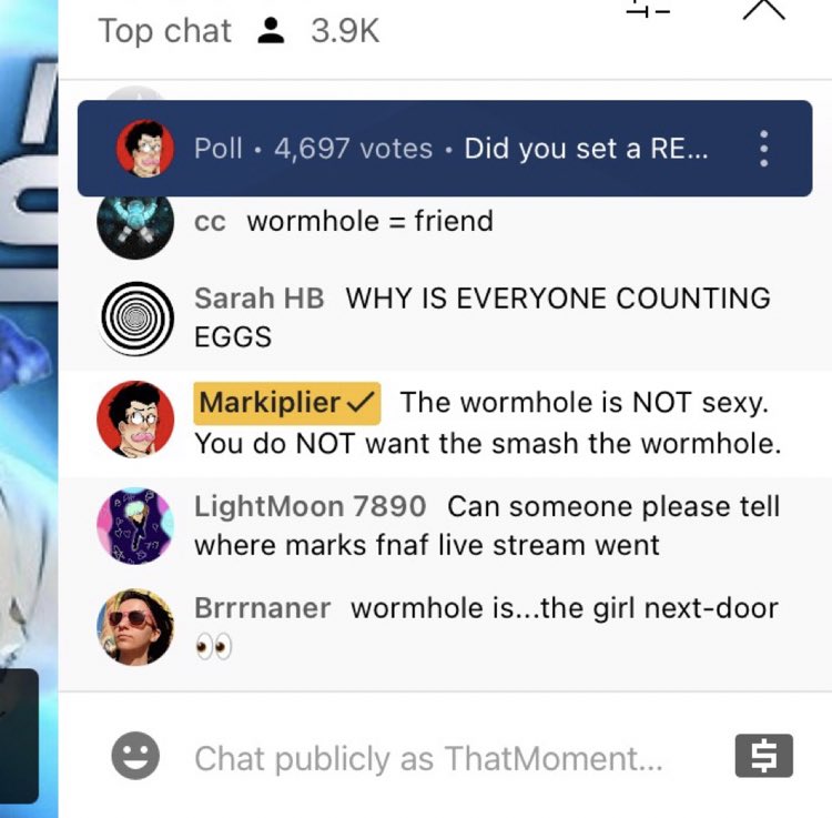 TMW345's tweet photo. Oh and one year since Mark was creating chaos in the premiere chat for in space part 2 ahsjdhdh https://t.co/gqHya6iYbt