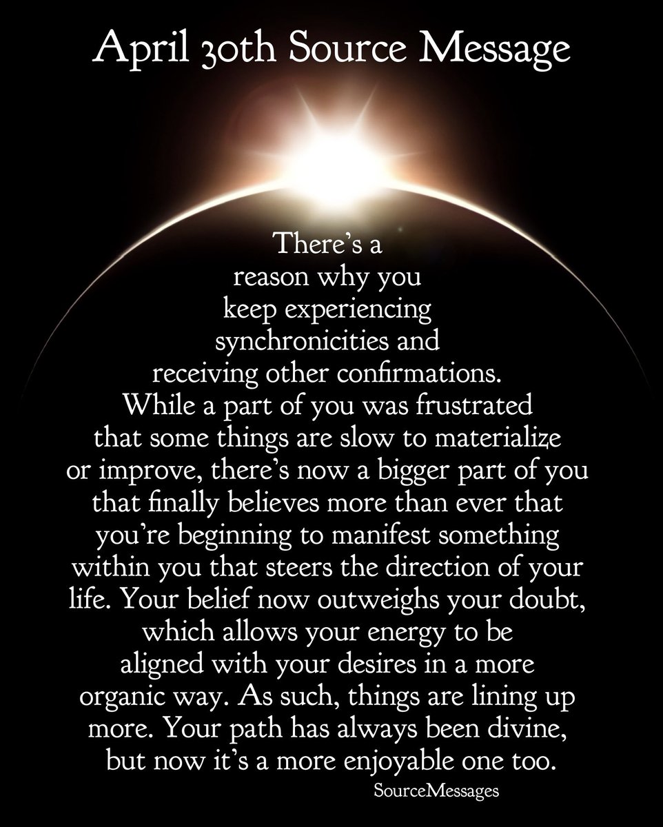 SourceMessages's tweet photo. Synchronicities are signs that things are lining up. 🙏🏽♥️ https://t.co/tiLgS2UNvI
