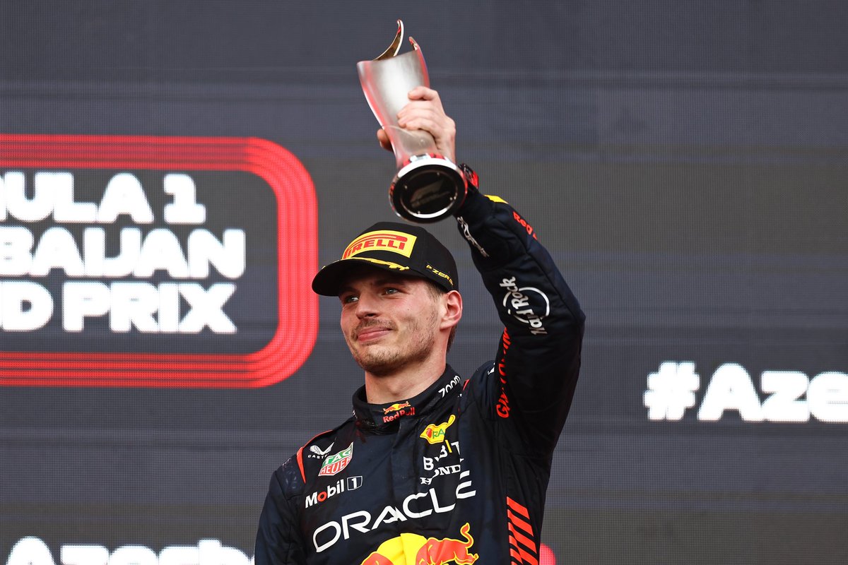 Max33Verstappen's tweet photo. P2 today 👊 A bit unlucky with the safety car but nevertheless, learned a lot and another One-Two finish. This is a very good team result here in Baku @redbullracing @SChecoPerez 💪 https://t.co/Lno0jgUy8p