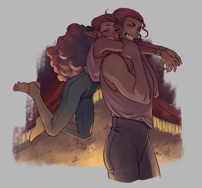 a few pieces showing of some of my characters' past, before most of them travel together had a lot of fun doing these <3