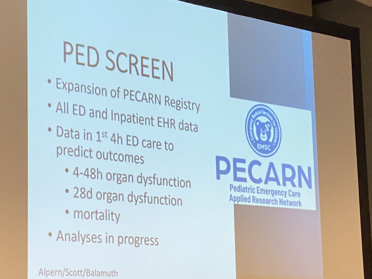 @FranBalamuth presenting at #PAS2023 on data showing the need for recognition tools for both early and late sepsis! Exciting early work from our PED Screen @PECARNteam work. @PEMatCHOP @LuriePEM @ManneResearch @ChildrensNatl @djmasala #sepsis