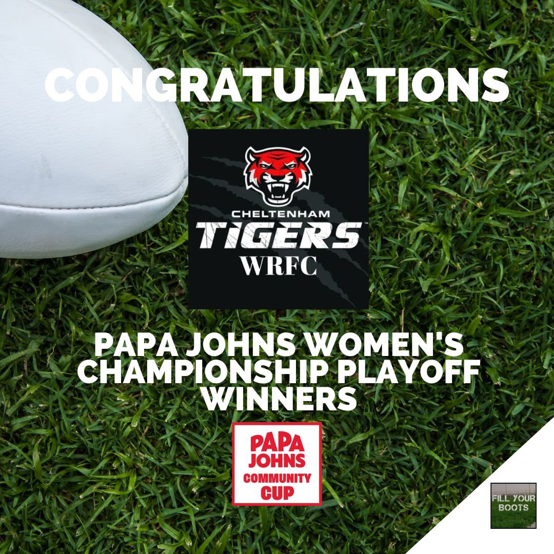 fyb_rugby's tweet image. THEY’VE DONE THE DOUBLE!!!

Huge congratulations to Cheltenham Tigers RFC who have added the @PapaJohnsUK Women’s Championship Playoff off to their Women’s Intermediate Cup that they won earlier today!

The trip home from Twickenham is going to be one to remember I’m sure!

@RFU