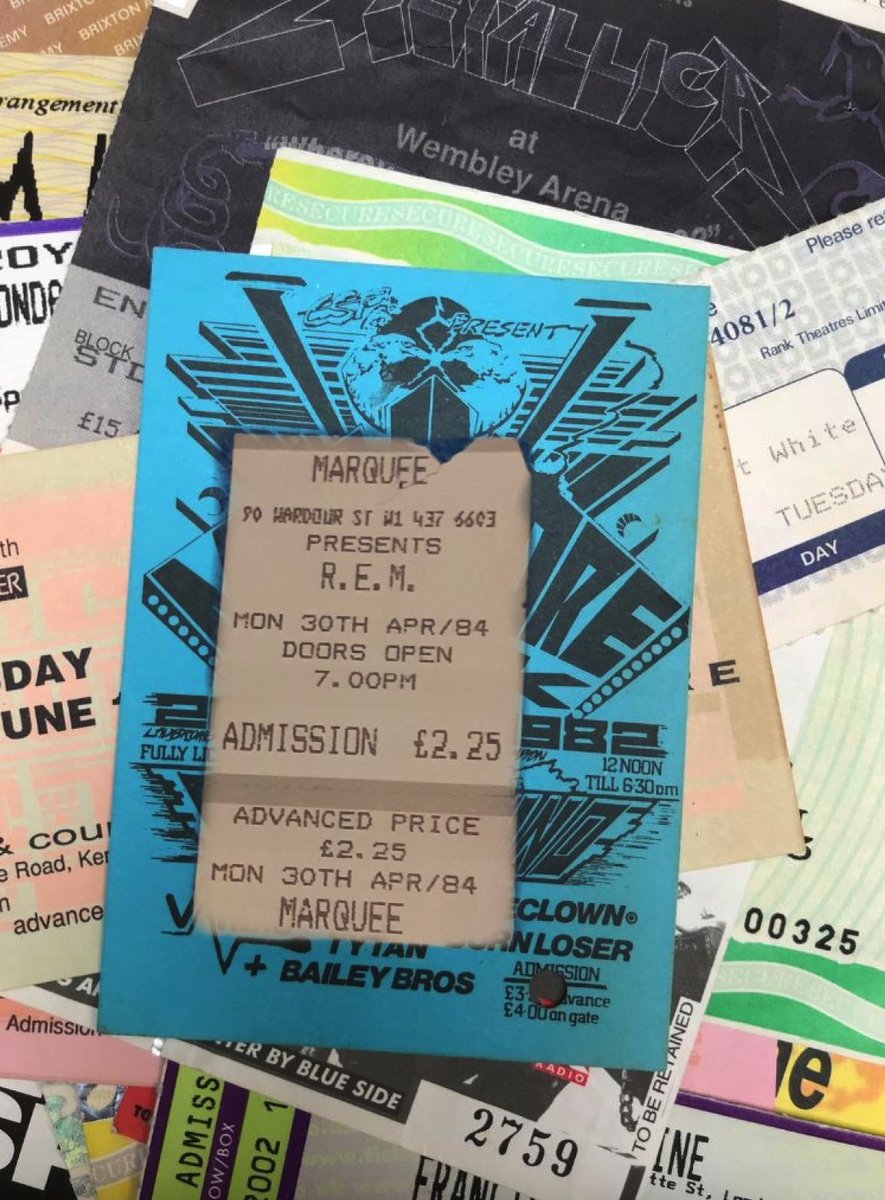 DayTripper_RC's tweet image. #OTD 30/4

1993 And I was Bournemouth bound to catch my penultimate night of @officialnma Love Of Hopeless Causes tour.  
Two years earlier and the second night of @FOTNofficial at the #Brixtonacademy 
Rewind to 1984 and a little band from Athens rocked up to the Marquee.