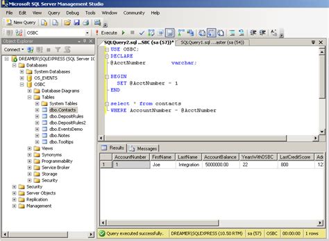 SQLNews365's tweet image. The Message: How to Declare Variables in MS-SQL Server Management Studio #sql marcelojabali.blogspot.com/2011/03/how-to… bit.ly/sqlmobile
