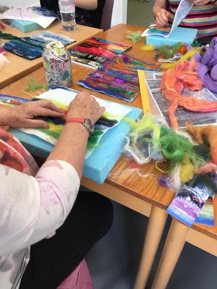 WotS features FREE crafting mini-workshops with local fibre artist <a href="/ScobbieSharon/">sharon scobbie</a> on 20 May <a href="/DWTownHall/">Dingwall Town Hall</a> on needle felting, crochet &amp; mini-weaving. Look out for her BRILLIANT High Street yarn-bomb creations inspired by the play 'Every Brilliant Thing'. bit.ly/3AMvrpb