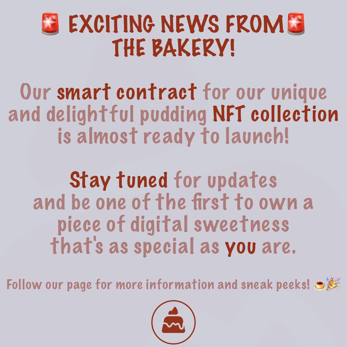 PuddySocietyNFT's tweet photo. Follow our page for updates and sneak peeks!

🍮 Follow &amp; Like
🍮 RT
🍮 StayOnPuddy!

#NFTs #Puddy #PuddySociety #collectibles #digitalart #comingsoon #latespringmint #mint2023 #StayOnPuddy https://t.co/PFs8yIfd46