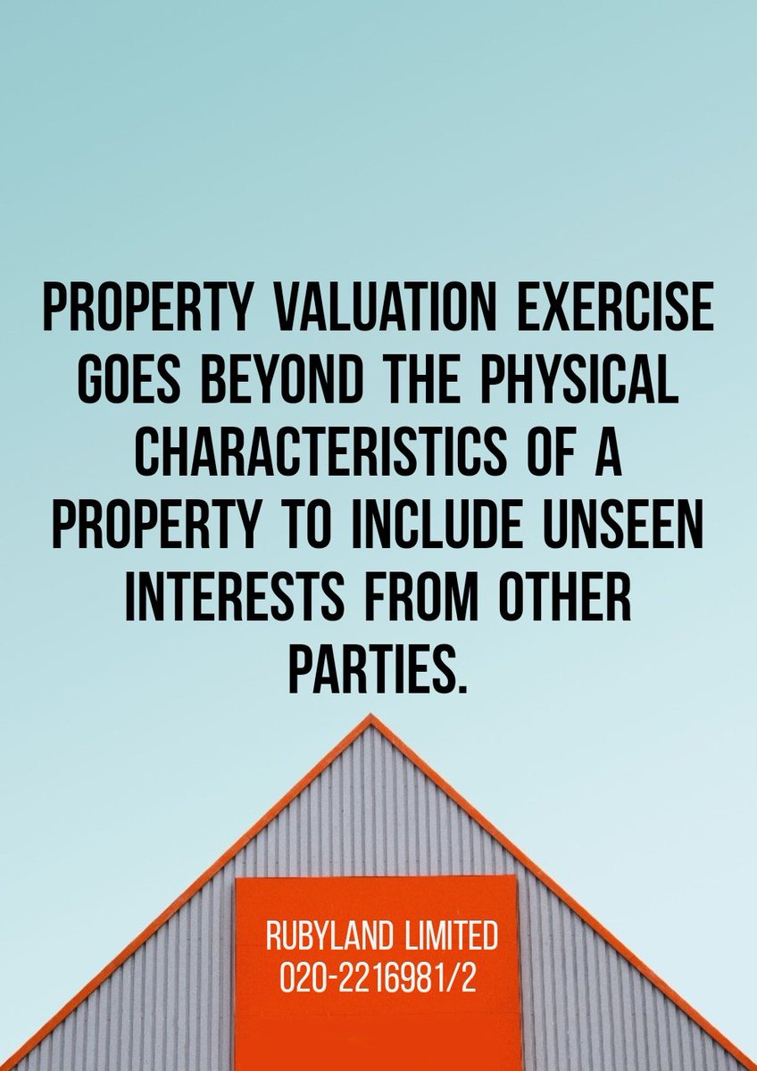 RubylandLimited's tweet image. A property Valuer looks beyond the physical property