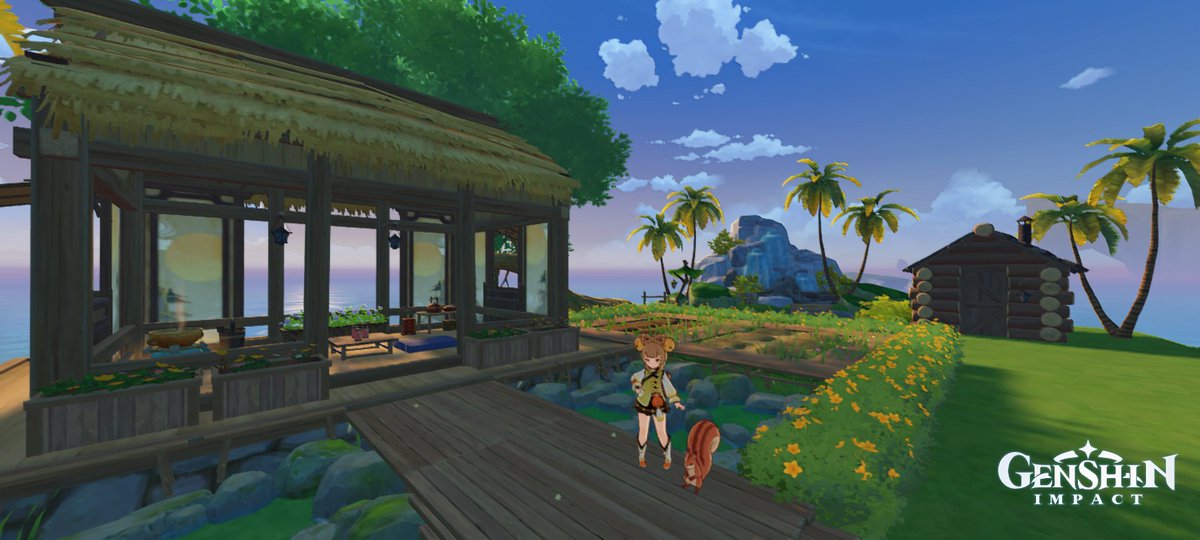 joyfulflo's tweet photo. Oceanview Tea Hut &amp; Farm \⁠(⁠๑⁠╹⁠◡⁠╹⁠๑⁠)⁠ﾉ⁠♬
https://t.co/SvLLVthrMN

#genshinimpact #sereniteapot #replica #sereniteapotdaily #sereniteapotdesign #塵歌壺 #原神 #原神ハウジング #原神写真部 https://t.co/S8i5bx6SW6