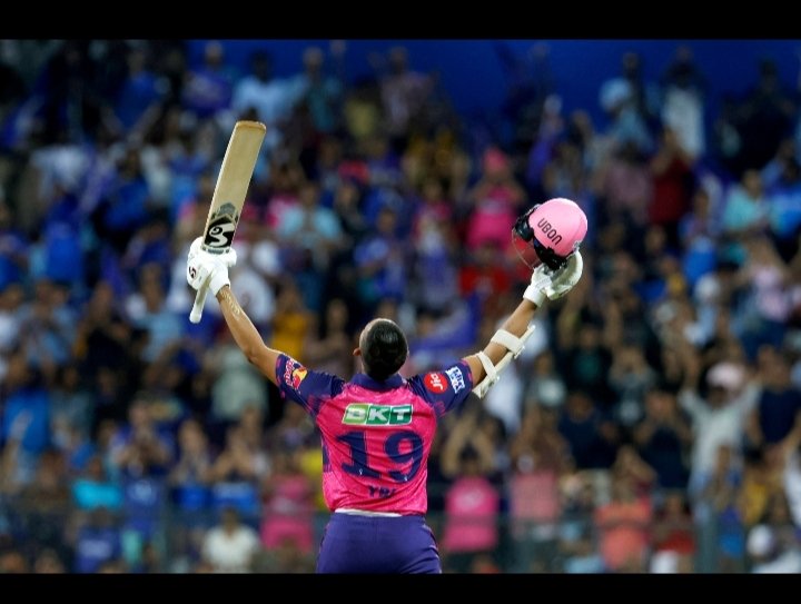 A maiden IPL hundred in the city where he built his career in cricket 👏

What a moment for the 21-year-old Yashasvi Jaiswal! 

#MIvRR #IPL2023OpeningCeremony