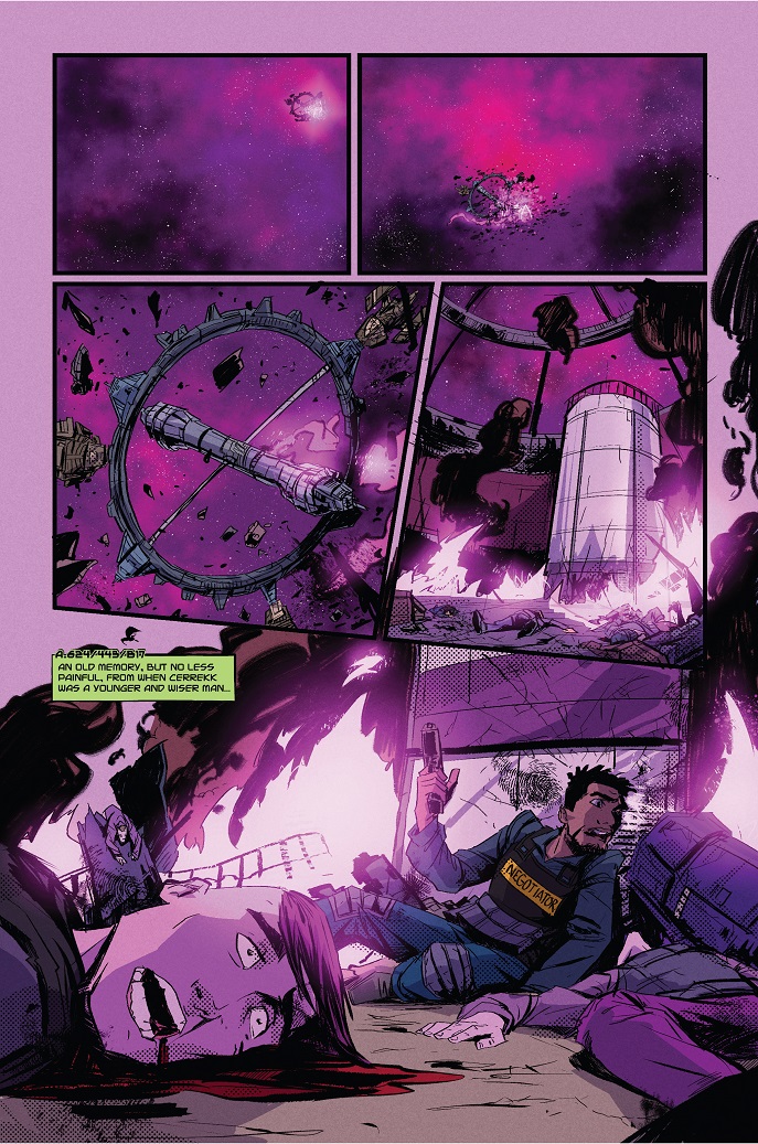 sorry for the obligatory repost, but I can't get enough of this before/after art: on the left the MSPaint scribble from myself and <a href="/mikeJLR/">my cool richer son</a>, on the right what the phenomenal <a href="/DavidCousens/">David Cousens - @TFNation, Birmingham 2025!</a> turned it into. More on this comic project shortly but needless to say, very excited!