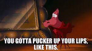 HarpistHumor's tweet photo. @Sideways440 He'll need to pucker his lips like this... https://t.co/gBO29uOENx