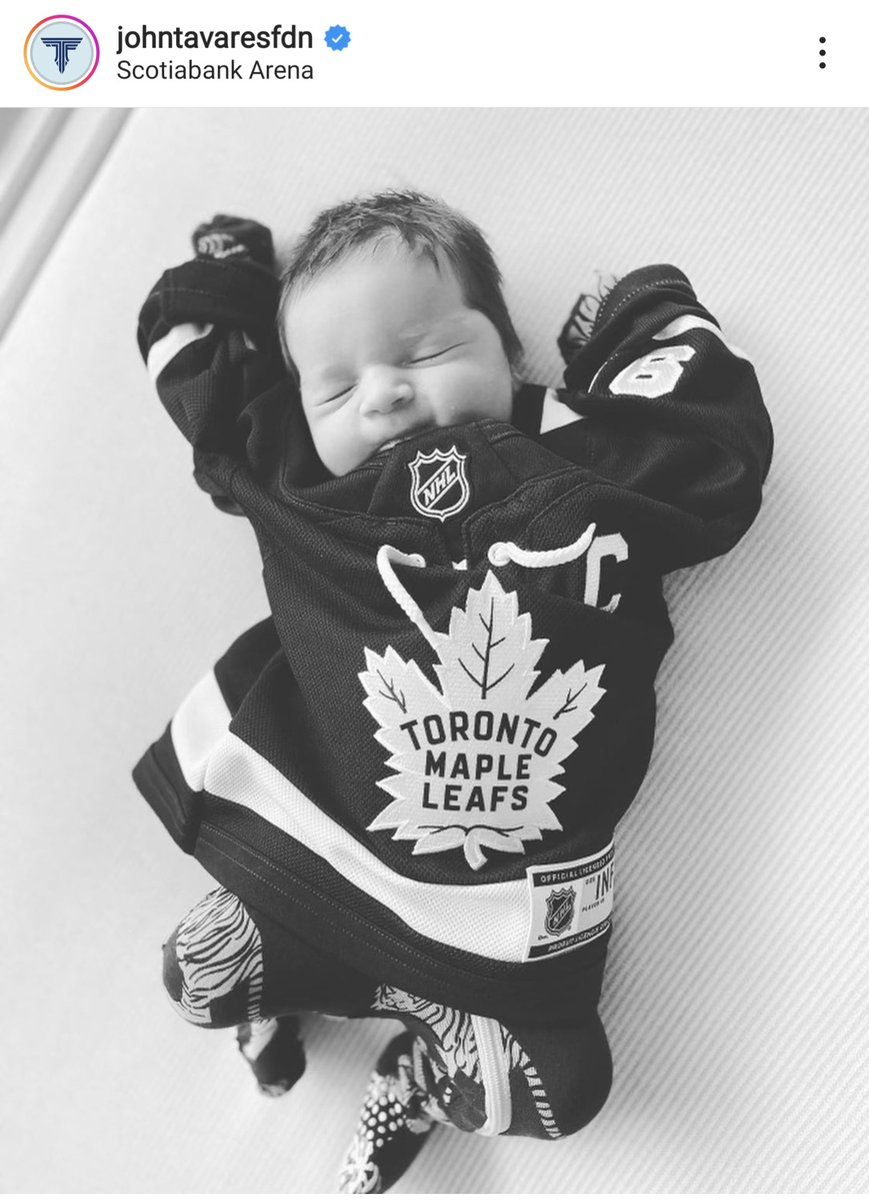 What a week for John Tavares: Not only did he score the overtime winner to send the #leafs into Round 2 last night, but the <a href="/JohnTavaresFDN/">JohnTavaresFDN</a> announced that he and his wife recently welcomed their third child.