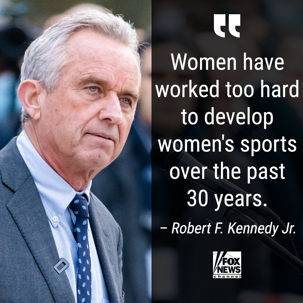 FoxNews's tweet photo. CLEAR LINES DRAWN: Democrat presidential candidate takes stance on biological males in women's sports. https://t.co/3K5CcJqVzK https://t.co/4TnjihRXQp