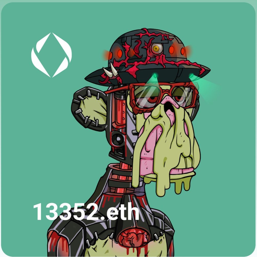 If the owner of mayc 13352 wants to match his nft with ens domain 13352, I put the nft on sale. can reach me...
It is announced to anyone who wants to buy. <a href="/MutantApe_YC/">Mutant Ape Yacht Club</a> <a href="/1000kOfficial/">The 1000k Club</a> <a href="/ensexpiring/">ENS Expiring</a> <a href="/BoredApeYC/">Bored Ape Yacht Club 🍌</a> @DigitGuy_eth <a href="/yugalabs/">Yuga Labs</a> <a href="/AlohaENS/">Shawn</a> <a href="/100KENSClub/">100kENSClub.eth</a> <a href="/ensdomains/">ens.eth</a>