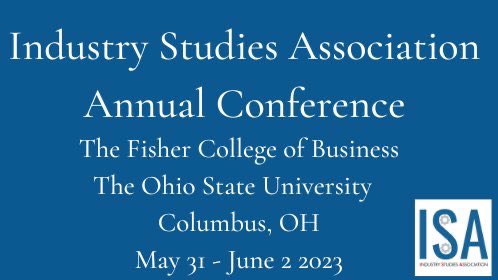 Industry Studies Association (ISA) tweet media