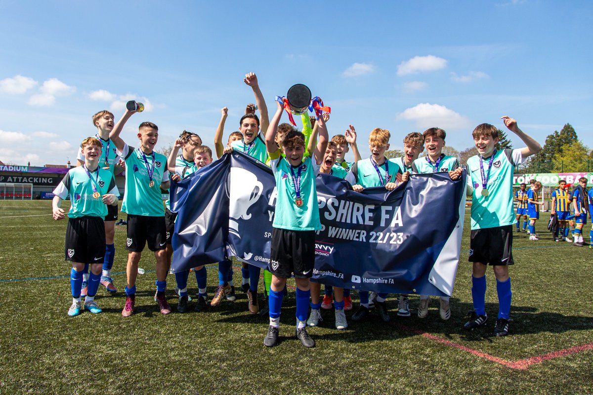 HampshireFA's tweet photo. 🏆 Congratulations to 3️⃣ of yesterdays Hampshire FA Youth Cup final winners sponsored by @SavvyAccounts  👏🏼

✅ Pompey ITC U13 Boys
✅ Rustington U15 Boys
✅ Southampton U16 Girls

📸 @_GSPhotography https://t.co/mjCSUVZT0N