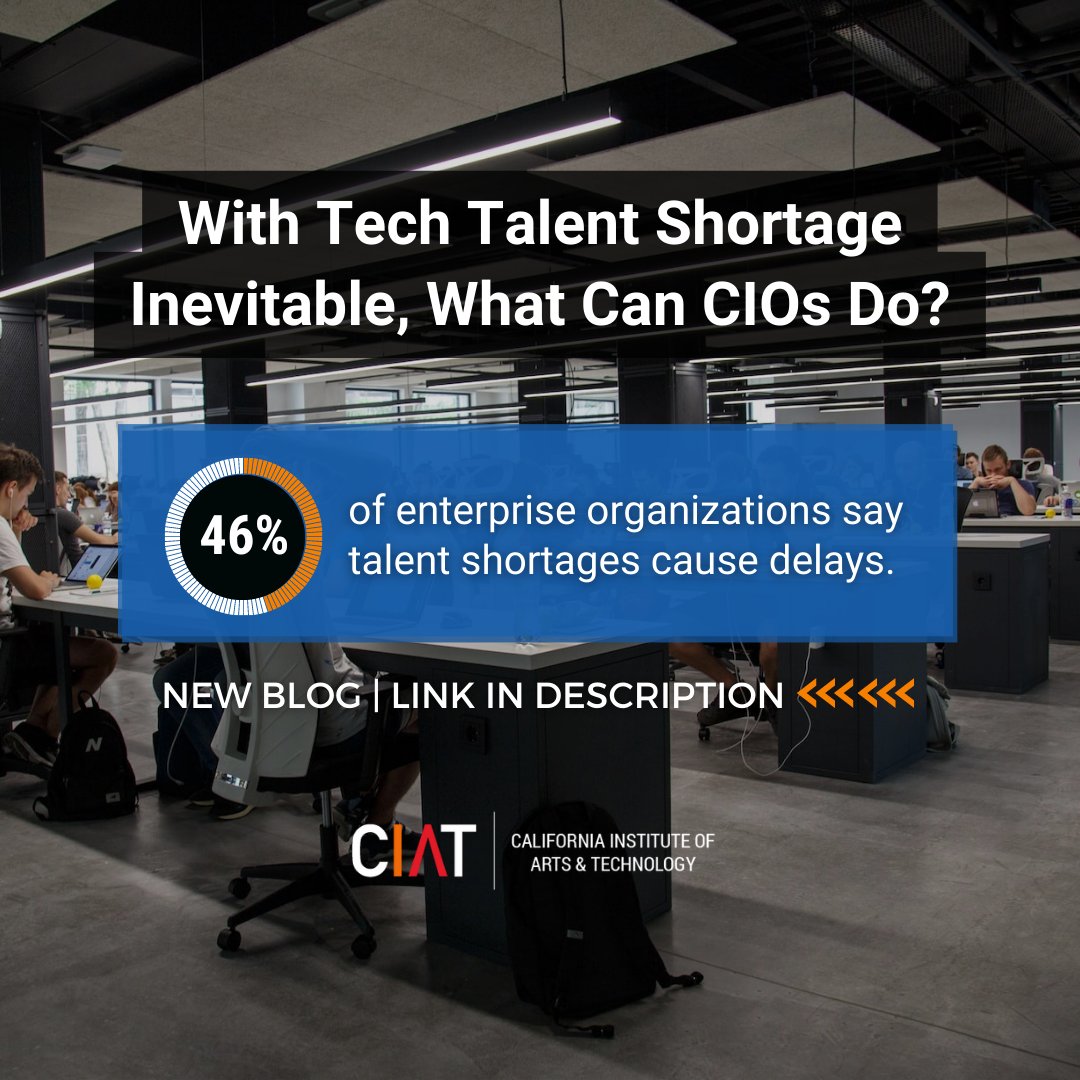 CIATedu's tweet image. This blog discusses the daily challenges CIOs have with recruitment, talent retention, compensation, and productivity goals. ➡️ ciat.edu/blog/cios-tech…

#TechTalentShortage #CIATedu #CybersecurityDegree #OnlineDegree #DataAnalytics #DataAnalyticsDegree #Cybersecurity
