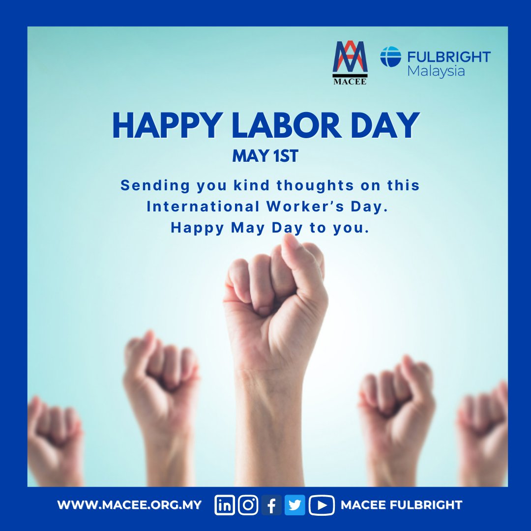 MACEE_Fulbright's tweet photo. Happy Labor Day, Malaysia!

#macee #maceefulbright #maceefulbrightmalaysia #fulbright #scholarship https://t.co/3vYpToJFUy