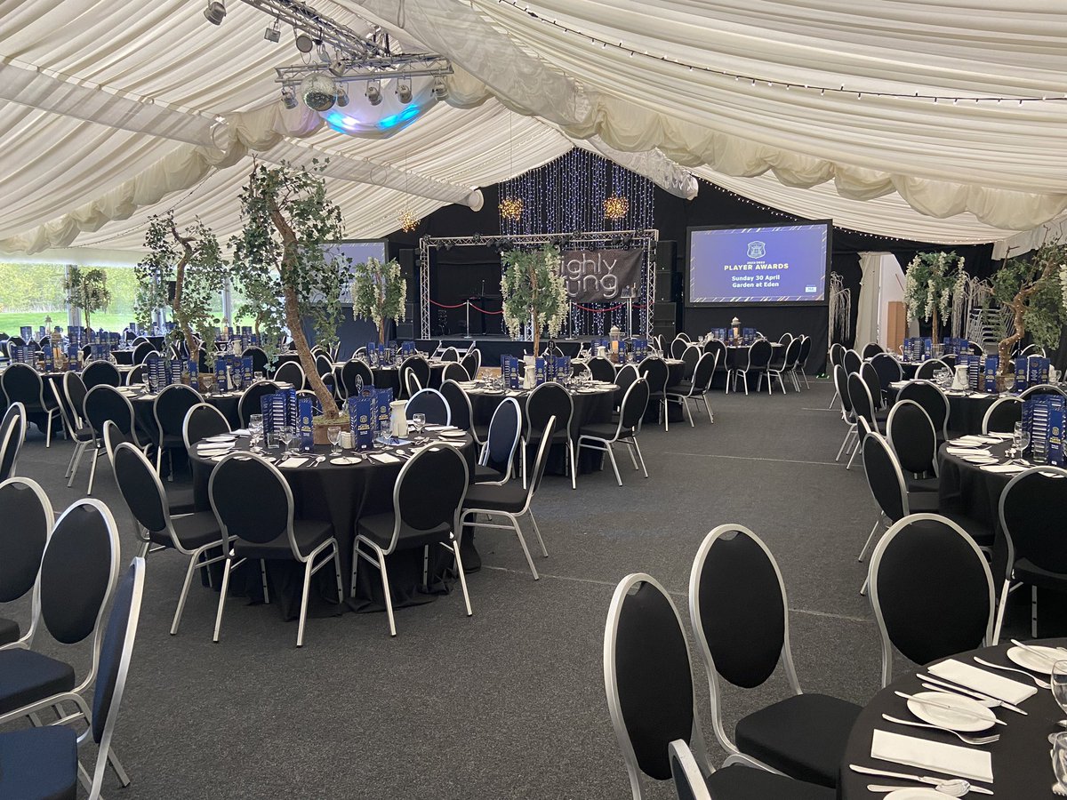 officialcufc's tweet photo. 💙 Getting ready for the annual awards evening at Garden at Eden.

Thank you to @nlakesenergy for sponsoring this event - fantastic stuff from our long-standing partners.

We’ll have updates on the winners as the evening progresses #cufc https://t.co/QT9270DUSo