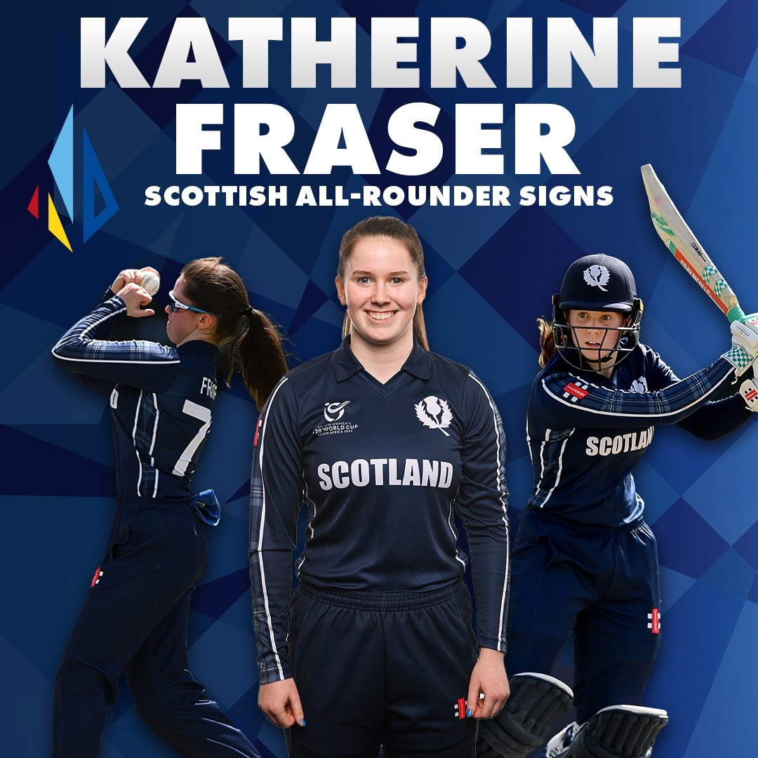 🚨 New Signing 🚨

Northern Diamonds are thrilled to announce the signing of Scottish all-rounder Katherine Fraser! 💙 

Welcome to The Diamonds Katherine 🙌 

#TheNorthernWay💎
