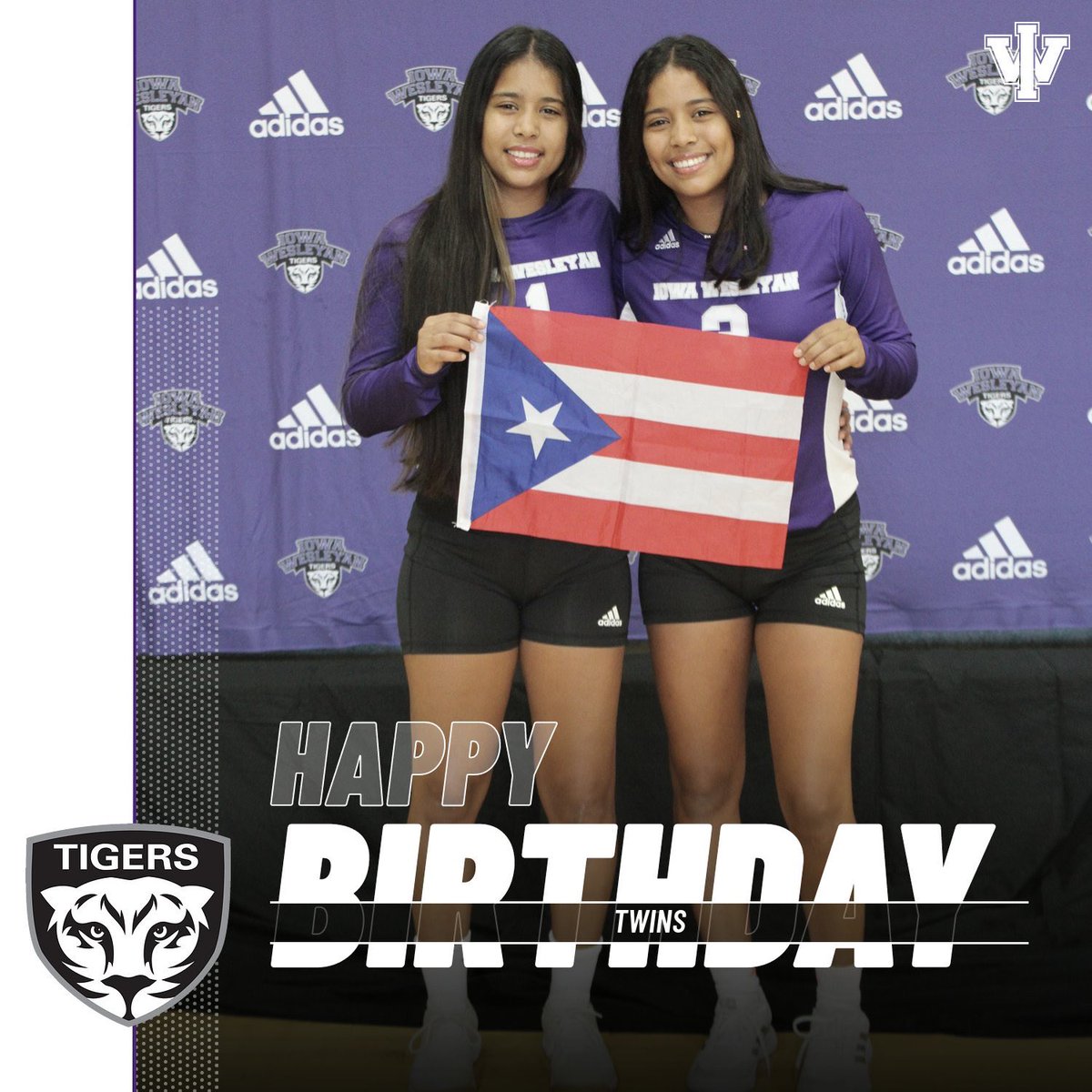 IW_Vball's tweet photo. Tiger nation help us wish Juniors Leamaris and Leaneris Fuentes a very happy birthday!!

#WeAreIW https://t.co/OKmb0IpAE0