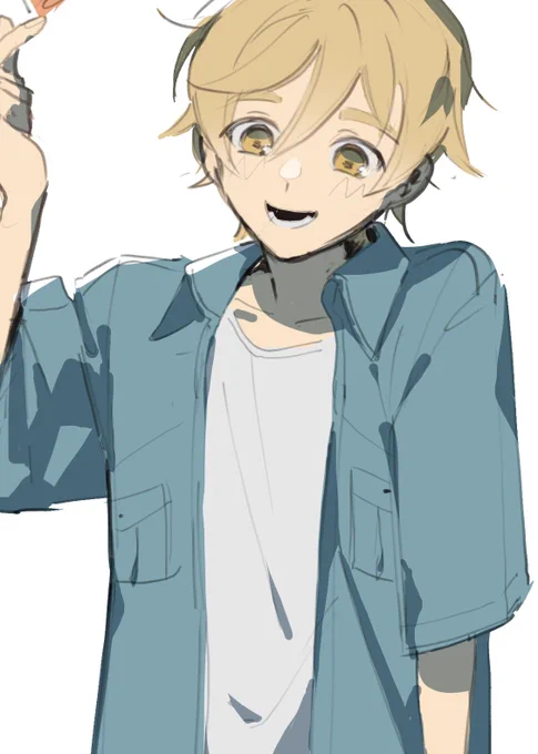 I drew a tomoya enstars (And genshin)