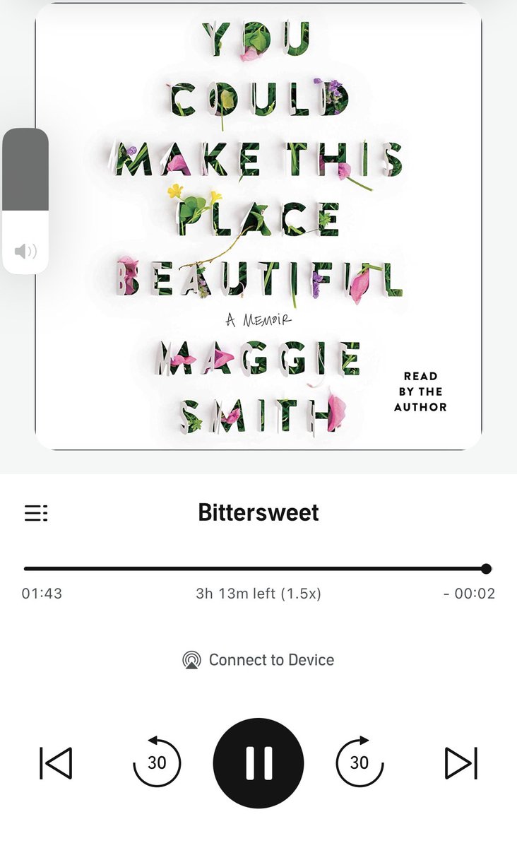 lmillernpr's tweet photo. Started this memoir yesterday. On audiobook, on a run. The listened late into the night. I’m learning so much. About writing. About relationships. About bank lollipops. It’s so darn beautiful. https://t.co/ZCKaFF42jU