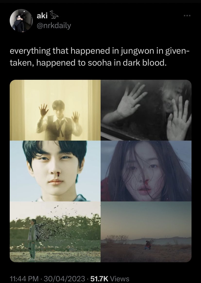 wonflkr's tweet photo. Jungwon and sooha have some parallelism in the mv and the trailer. Since sooha is a pure blood/ royalty maybe jungwon is also one? There is a theory that jungwon might be the only pure blood in the group since his character have white hair and pure blood vampire have white hair. https://t.co/yUGy51vNMu