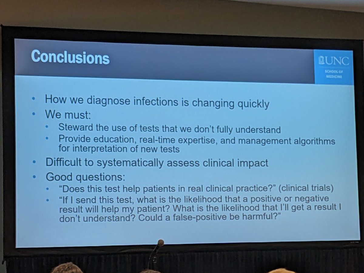 For diagnostic stewardship remember to ask your self these questions before ordering a test

#PAS2023 #PedsID #IDtwitter