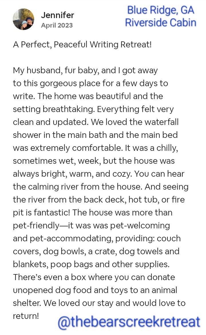 Debra Getts rents cabins for writing retreats tweet media