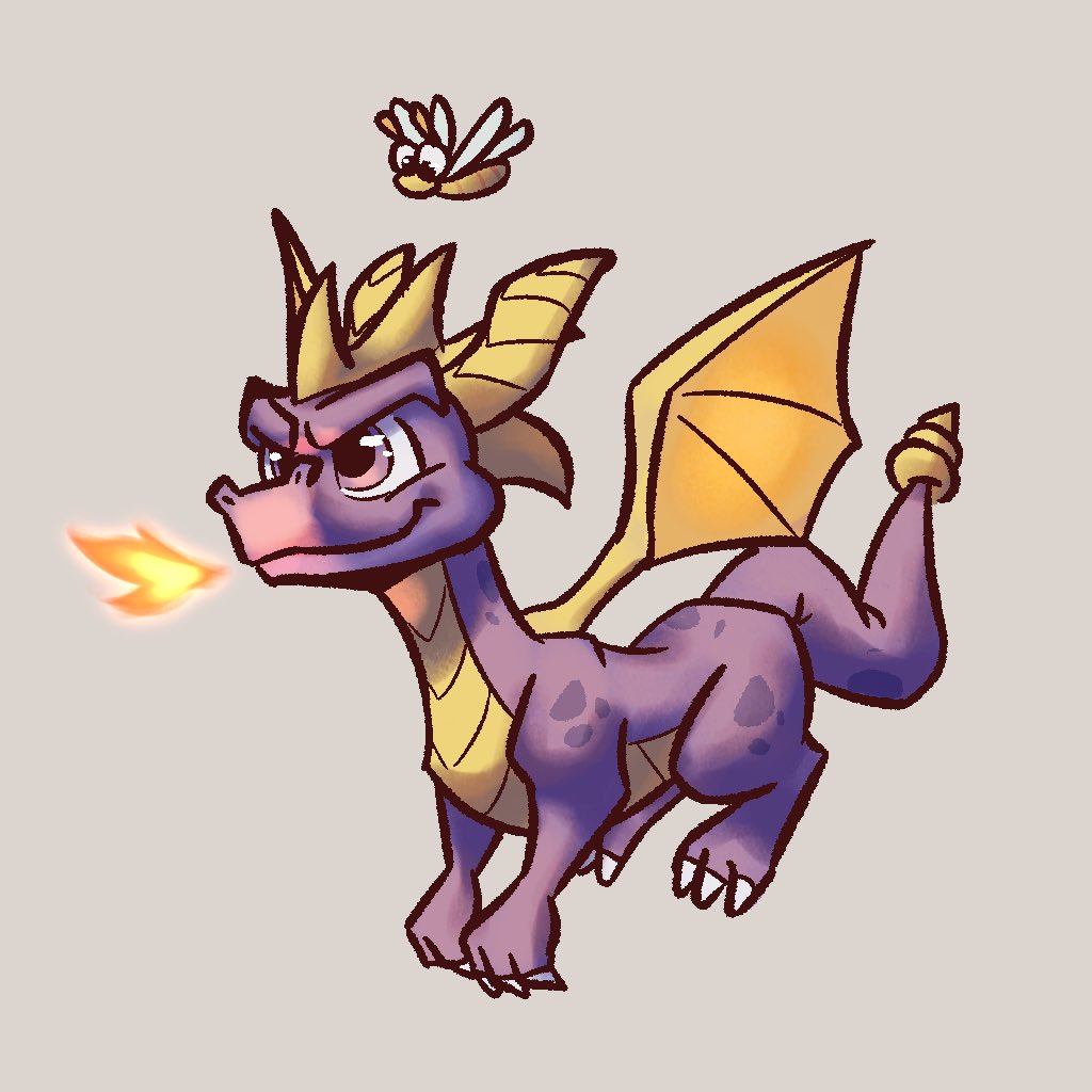AdvosArt's tweet photo. Spyro: like a dragon or something https://t.co/mzZRoB2N3U