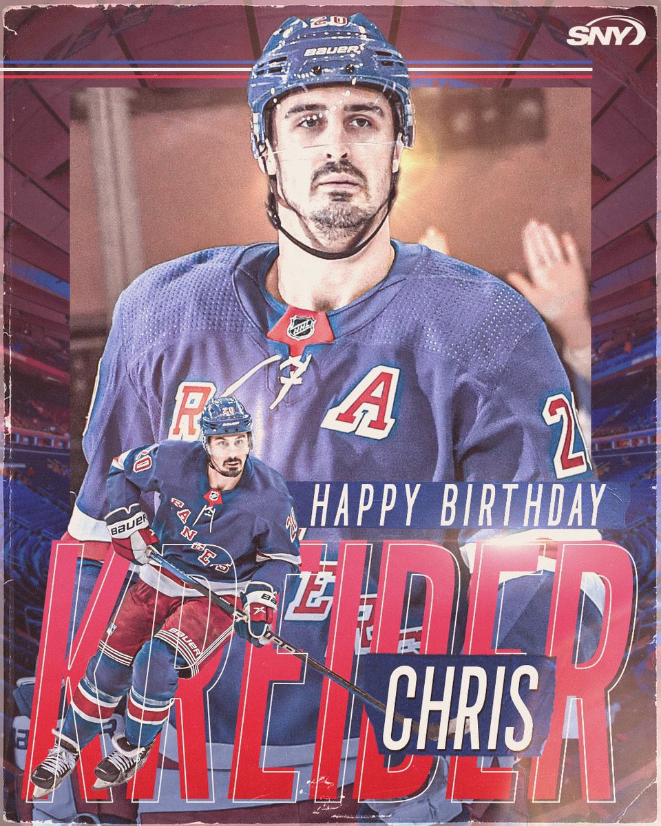 Happy Birthday Chris Kreider        