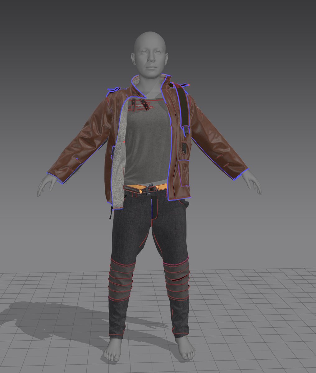 Some more custom clothes for the short film that shall not be named #Metahuman #ue5 #rokoko