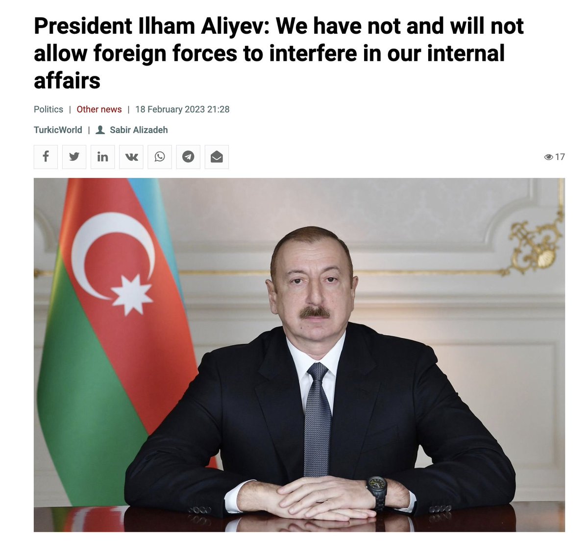 LindseySnell's tweet photo. Azerbaijan just replaced hordes of university student "volunteers" with soldiers, formalizing its blockade of Nagorno-Karabakh.

Aliyev has repeatedly said he won't heed international appeals. Azerbaijan has no interest in dialogue, diplomacy, or peace. https://t.co/hywrymsYES