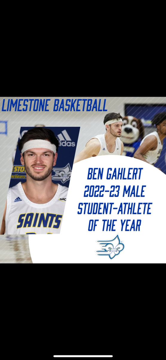 Congrats to <a href="/BenGahlert/">Ben Gahlert</a> on being named male student-athlete of the year! #GoSaints ⚜️
