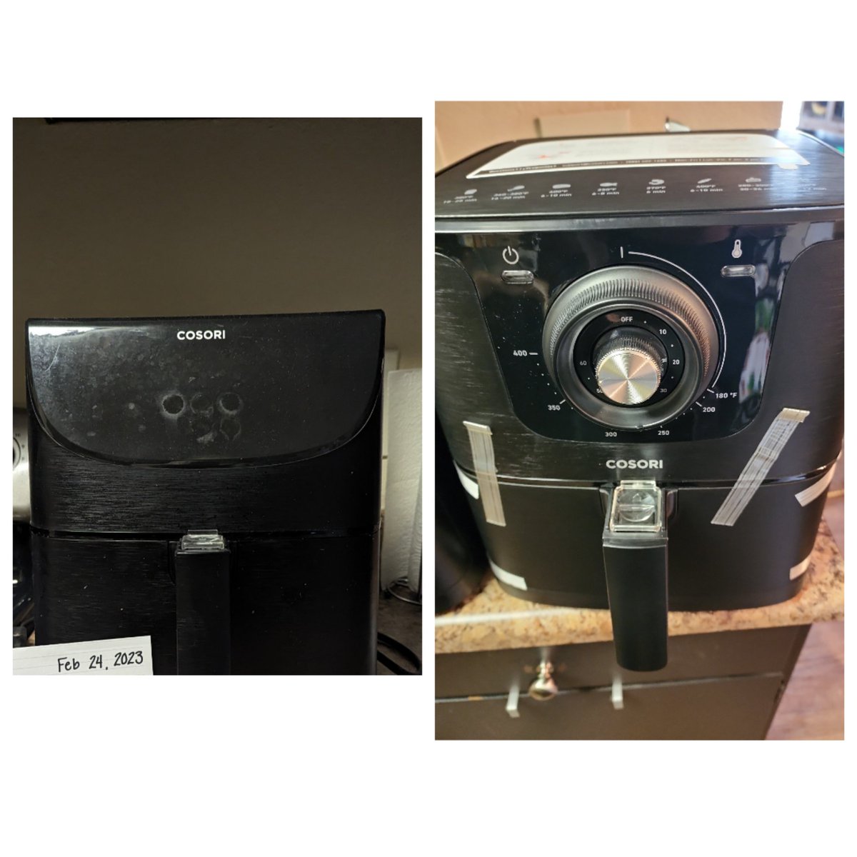 db4d1988's tweet photo. @CosoriCooks 6. Receipts for those interested... How in the world did they think this was acceptable? Also, on the new unit, the "timer" can't be reset. Once you set it.. tick tick tick... #Cheap https://t.co/nHPCwHHF5y