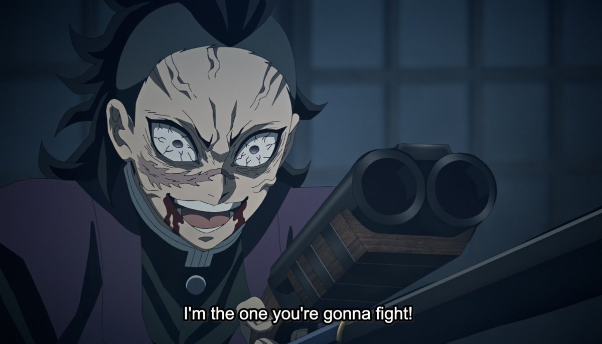 _lxiii_'s tweet photo. Sanemi: “I don’t have a brother!” 
Genya: “You sure about that?”
#DemonSlayerToTheSwordsmithVillage #DemonSlayerSeason3 https://t.co/mM4FCyWCcN