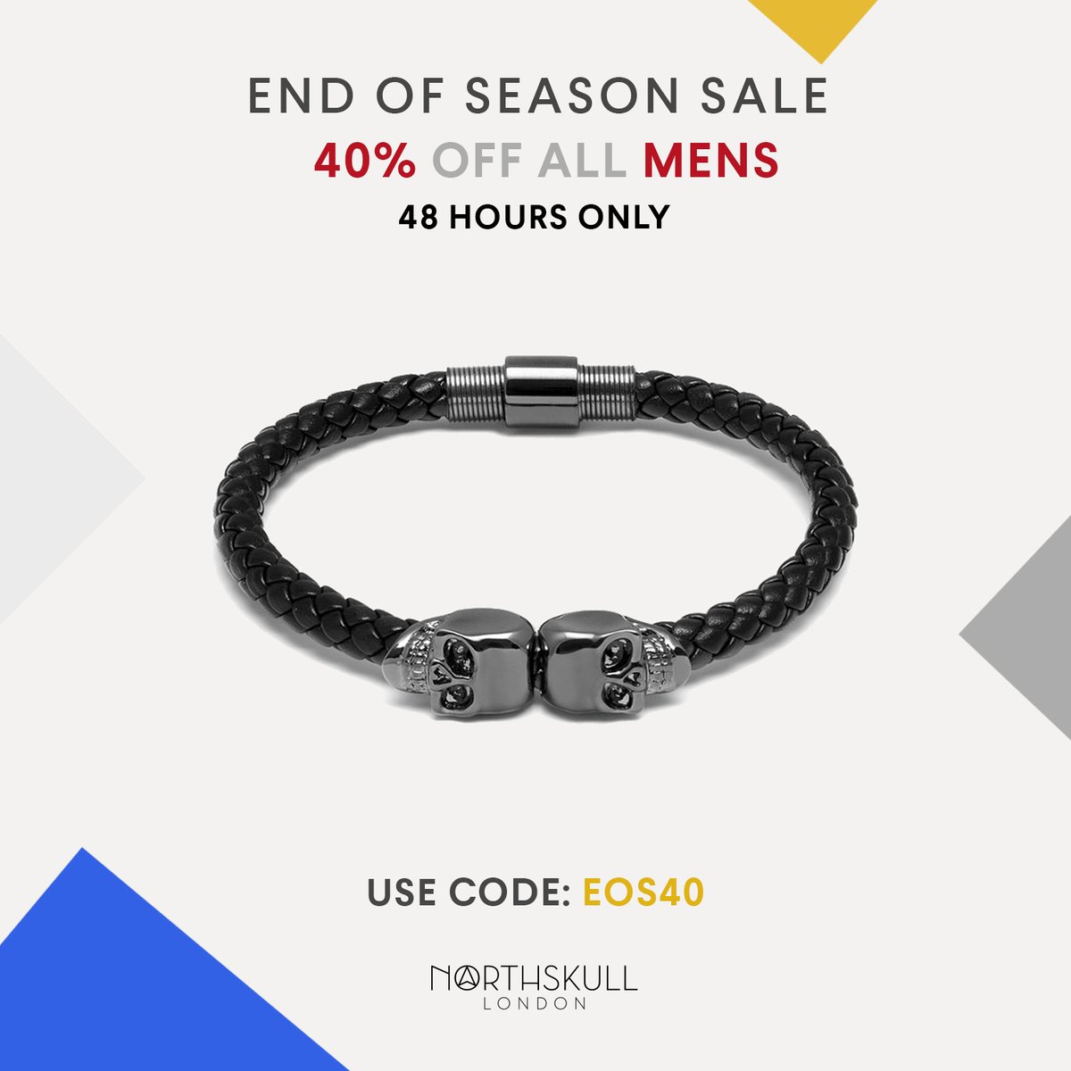 OUR 48 HOUR END OF SEASON SALE IS NOW ON! GET 40% OFF ALL MENS | USE CODE: EOS40 (LINK IN BIO)