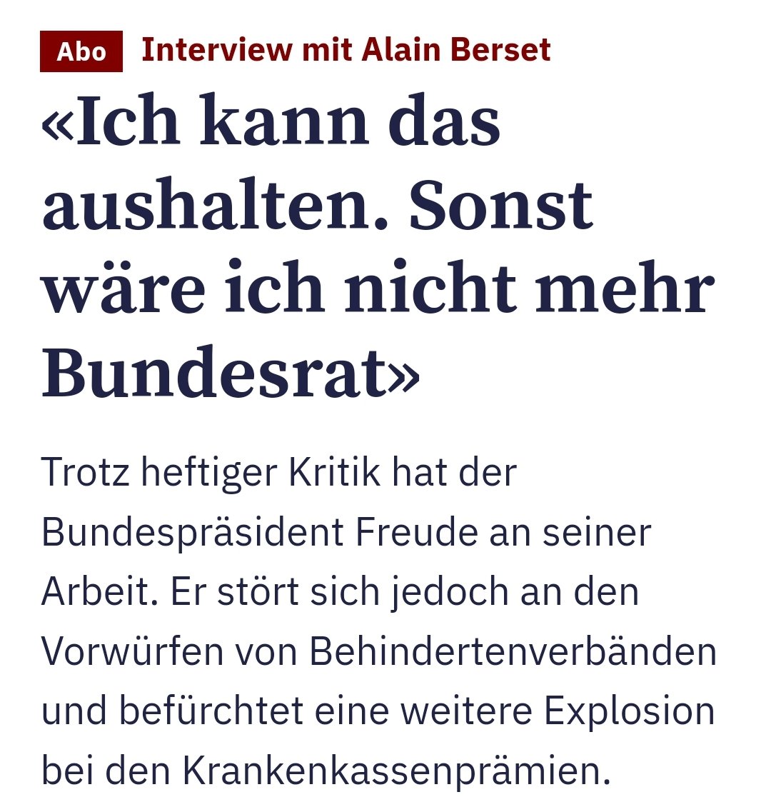 Alain Berset: 'Mit dem #CovidZertifikat können Sie zeigen, dass Sie nicht mehr ansteckend sind.' - Ich kann es kaum aushalten, dass ein #Bundesrat diese nachweisliche Falschaussage gemacht hat und sich nicht dafür entschuldigt. #Impfluege #Impfung #nRNA  
bernerzeitung.ch/ich-kann-das-a…