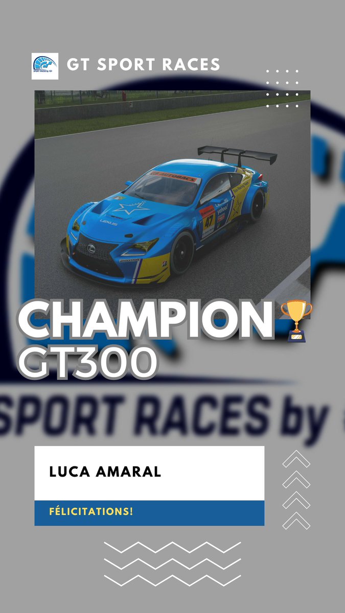 GTSportRaces's tweet photo. Victoire @RacingMedia1 en GT500 qui prend la tête du championnat!
Et victoire @Luca_Amaral_ et titre GT300 pour le pilote du @StarRacingTeam !
#GranTurismo #GranTurismo7 #GT7 #PS4 #PS5 #esport #supergt https://t.co/NIMMw5Xu5m
