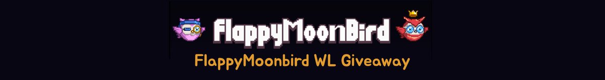 🎁 FlappyMoonbird WL Giveaway 
for MimicShhans lovers

✅ WL : 3 spots
✅ Mint : 09 May
✅ Supply : 10K
✅ Blockchain : ERC-721A
✅ FlappyMoonbird Game Play:
linktr.ee/flappymoonbird

To enter:
1️⃣ Follow
<a href="/flappymoonbird/">FlappyMoonbird | $FMB | BNBChain</a>
@FMB_GIVEAWAY
<a href="/MimicShhans/">MIMIC SHHANS Official 🐈‍⬛</a>
<a href="/shhan1211/">SHHAN</a>
2️⃣ Comment 3people
3️⃣