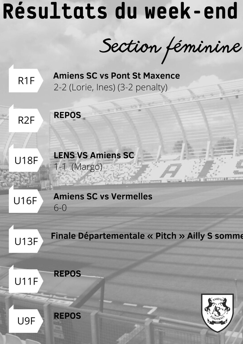 Amiens SC Féminines tweet media