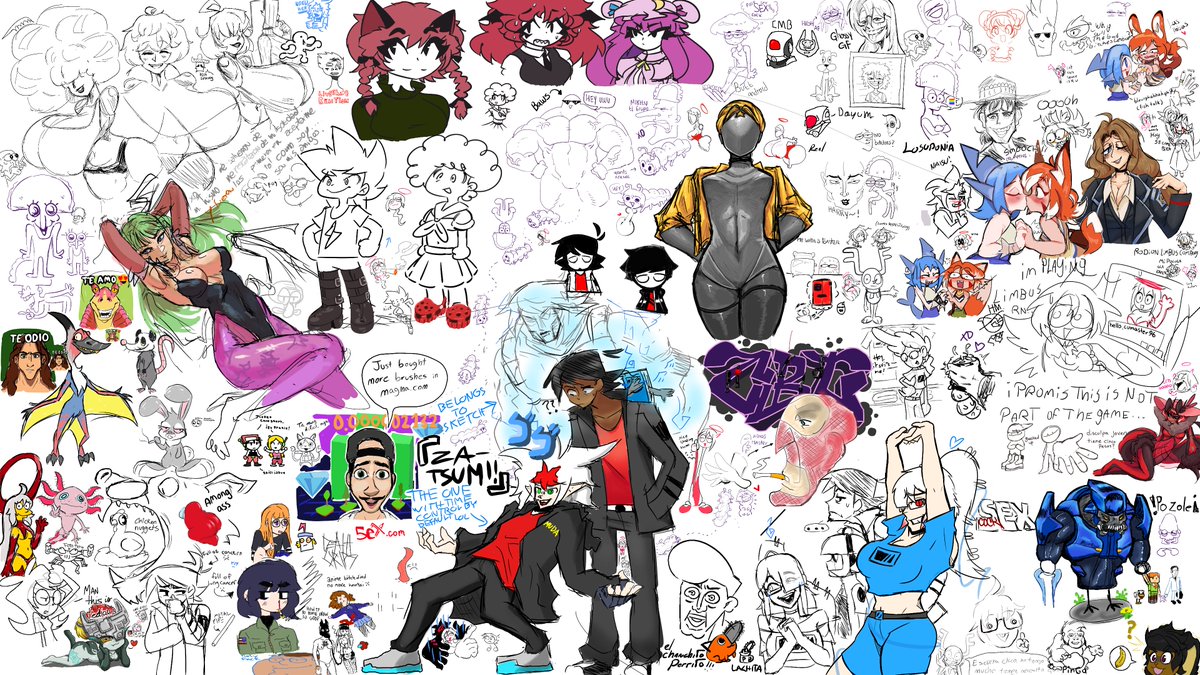 Public canvas from last night!!! a lot of people participated ^_^ feel free to join the next one on my discord sv 