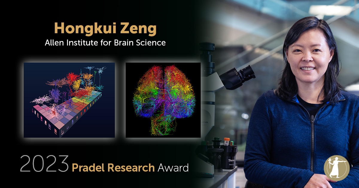 Congratulations to Hongkui Zeng of @AllenInstitute for Brain Science, winner of the 2023 @theNASciences Pradel Research Award for contributions to understandings of cell types and connections in the brain. #NASaward #neuroscience