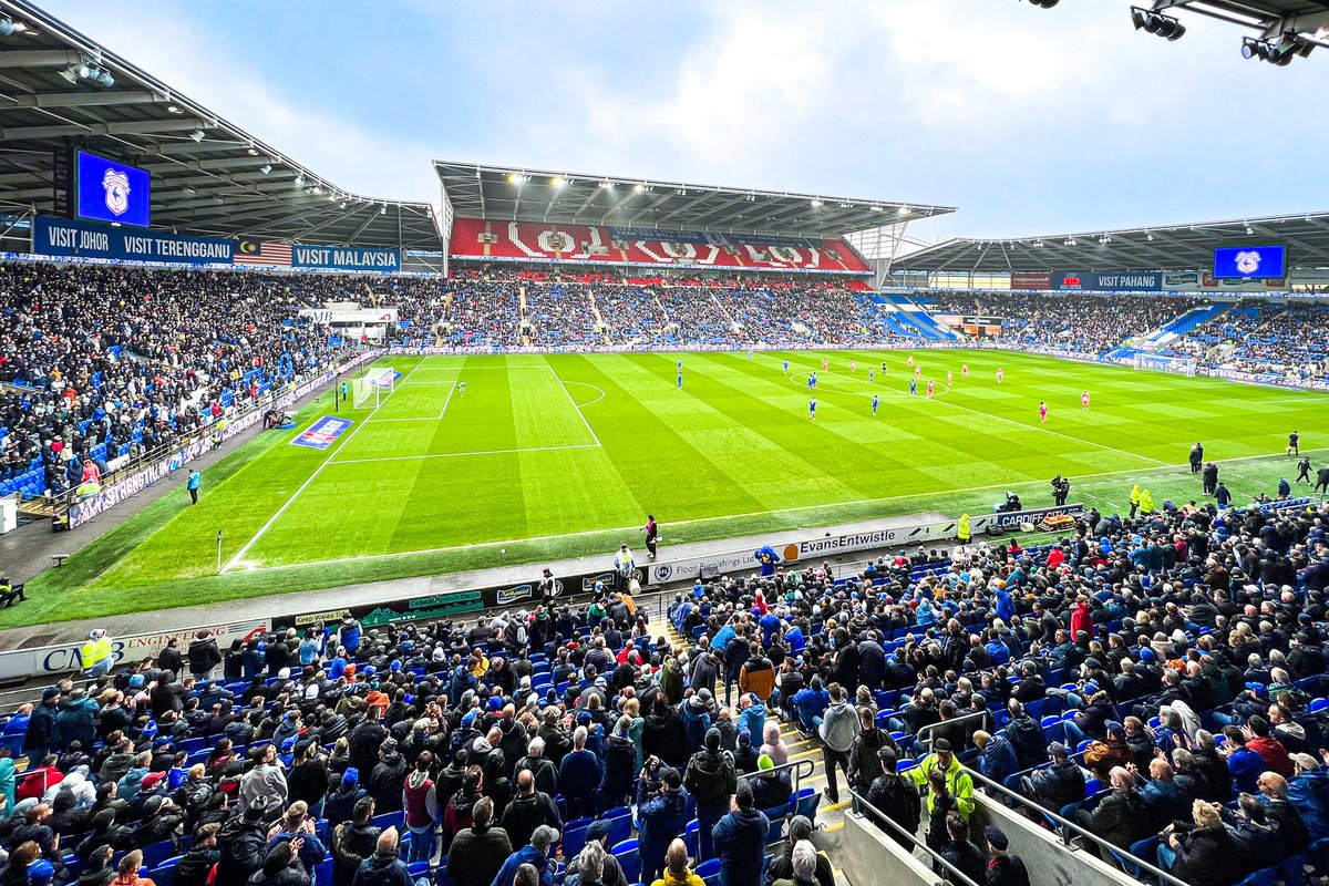 nico5381's tweet photo. Final stop this weekend #CardiffCity Stadium. Huddersfield got the points they needed to secure their spot in the Championship next season. Another one off the list #doingthe92. #Bluebirds #HTAFC #CARHUD https://t.co/ePtdhIhsRt