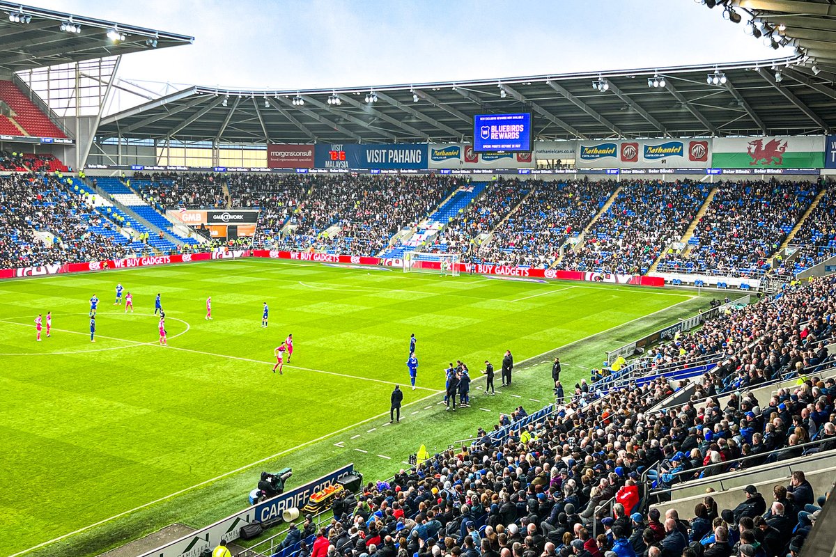 nico5381's tweet photo. Final stop this weekend #CardiffCity Stadium. Huddersfield got the points they needed to secure their spot in the Championship next season. Another one off the list #doingthe92. #Bluebirds #HTAFC #CARHUD https://t.co/ePtdhIhsRt